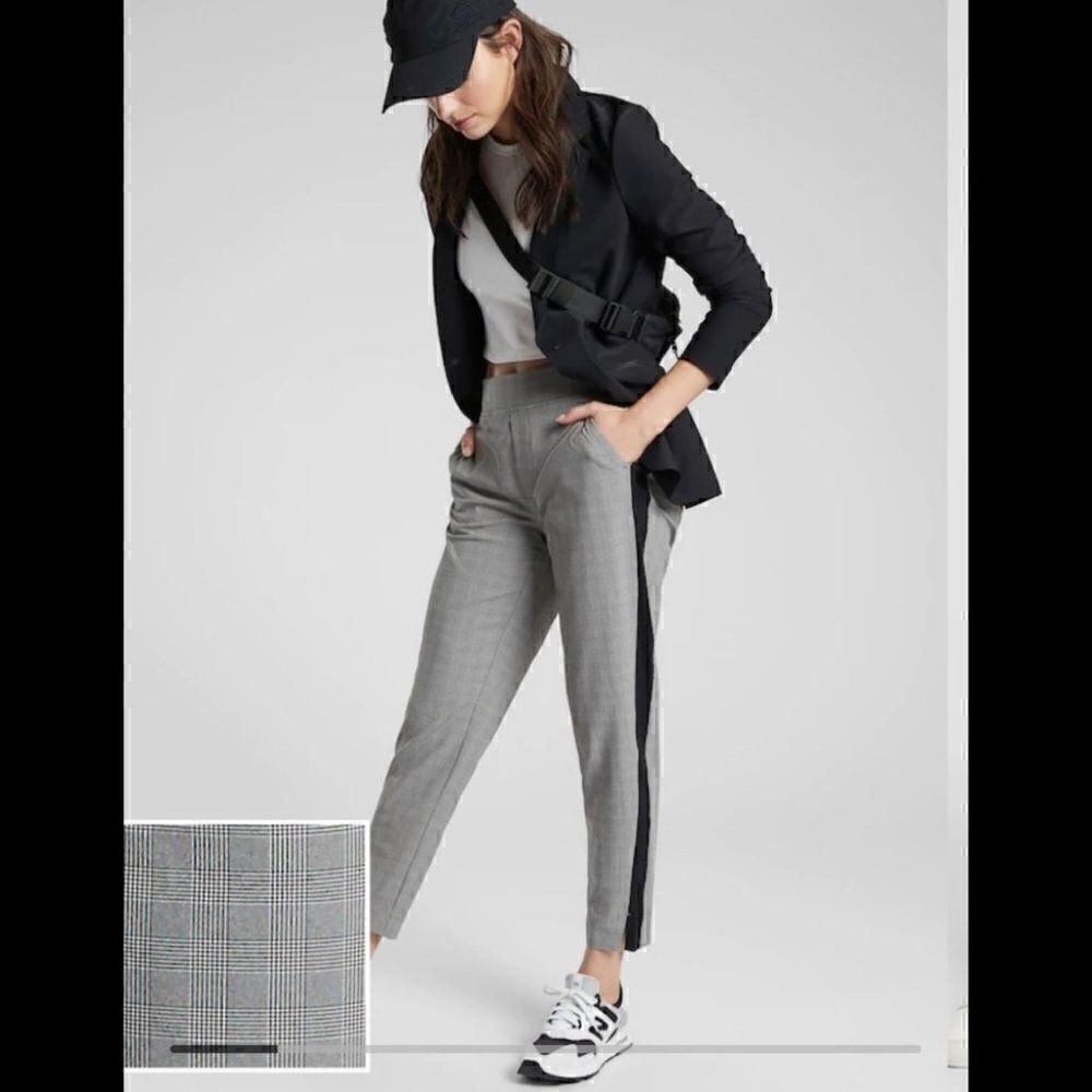 Ava Cropped Dress Pants Adjustable Waistband